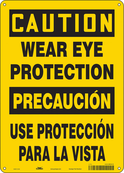 Safety Sign 14 inx10 in Polyethylene