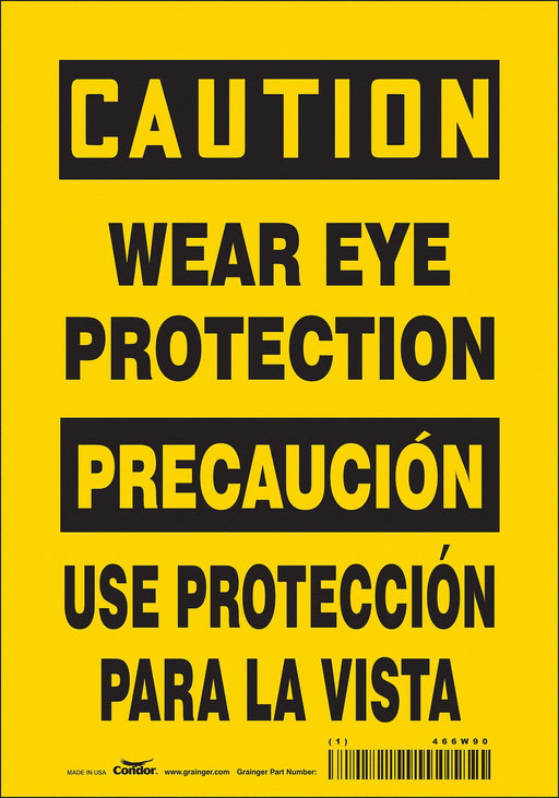 Safety Sign 10 in x 7 in Vinyl