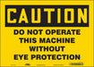 Safety Sign 10 inx14 in Vinyl