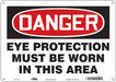 Safety Sign 10 in x 14 in Polyethylene