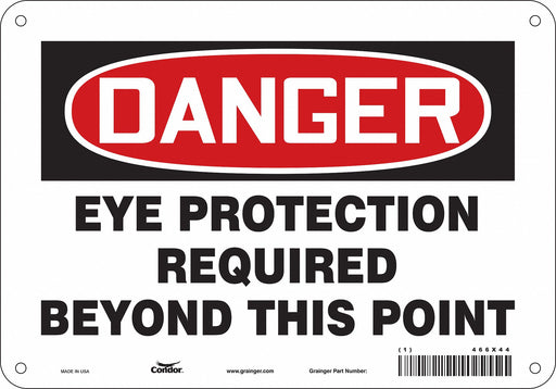Safety Sign 7 inx10 in Polyethylene
