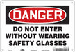 Safety Sign 7 in x 10 in Aluminum