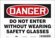 Safety Sign 7 in x 10 in Vinyl