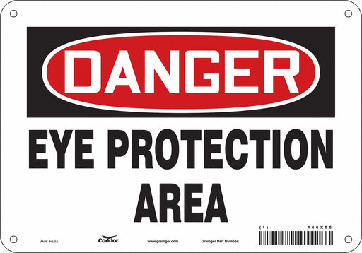 Safety Sign 7 in x 10 in Aluminum