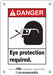 Safety Sign 7 in x 5 in Polyethylene