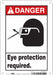 Safety Sign 10 in x 7 in Polyethylene