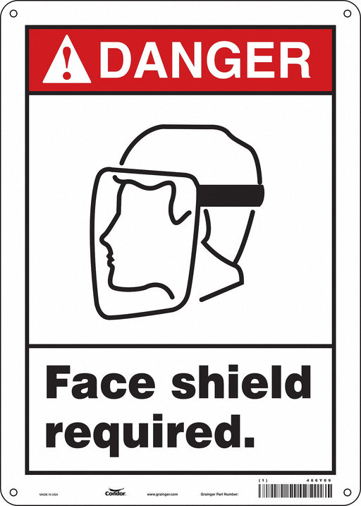Safety Sign 14 inx10 in Aluminum