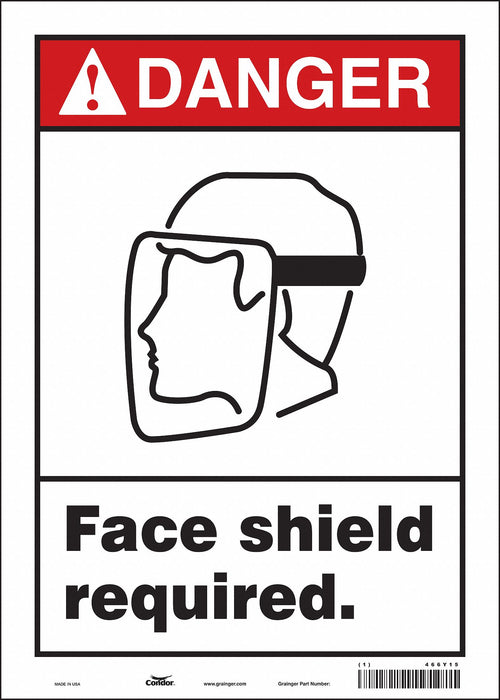 Safety Sign 14 in x 10 in Vinyl