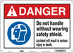 Safety Sign 10 in x 14 in Aluminum