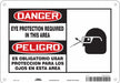 Safety Sign 7 in x 10 in Aluminum