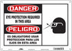 Safety Sign 10 in x 14 in Aluminum