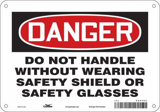 Safety Sign 7 inx10 in Polyethylene