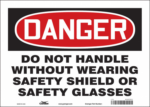 Safety Sign 10 in x 14 in Vinyl