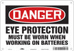 Safety Sign 7 in x 10 in Polyethylene