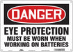 Safety Sign 10 in x 14 in Polyethylene