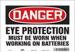Safety Sign 7 in x 10 in Vinyl