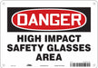 Safety Sign 7 in x 10 in Aluminum