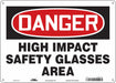Safety Sign 10 in x 14 in Aluminum