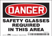 Safety Sign 3 1/2 inx5 in Vinyl