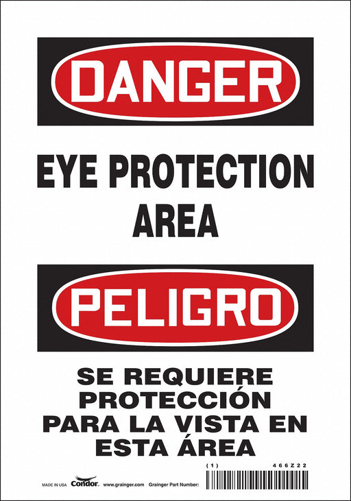 Safety Sign 10 inx7 in Vinyl