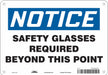 J7003 Safety Sign 7 in x 10 in Aluminum