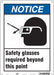 Safety Sign 14 in x 10 in Polyethylene