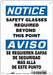 Safety Sign 10 inx7 in Polyethylene