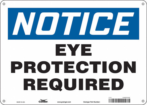 Safety Sign 10 in x 14 in Polyethylene