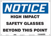 Safety Sign 10 in x 14 in Aluminum