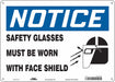 Safety Sign 10 inx14 in Aluminum