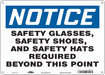 Safety Sign 10 inx14 in Polyethylene