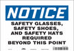Safety Sign 7 in x 10 in Vinyl