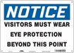 Safety Sign 10 inx14 in Aluminum