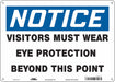 Safety Sign 10 in x 14 in Polyethylene