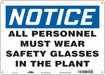 Safety Sign 10 in x 14 in Polyethylene