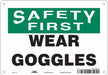 J7029 Safety Sign 7 in x 10 in Aluminum