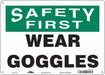 J7029 Safety Sign 10 inx14 in Polyethylene