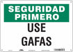 Safety Sign 10 in x 14 in Polyethylene