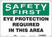 Safety Sign 10 inx14 in Aluminum