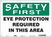 Safety Sign 10 inx14 in Polyethylene
