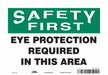 Safety Sign 7 inx10 in Vinyl