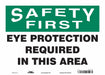 Safety Sign 10 inx14 in Vinyl