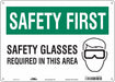 Safety Sign 10 inx14 in Polyethylene