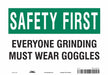Safety Sign 7 inx10 in Vinyl