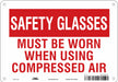 Safety Sign 7 in x 10 in Aluminum