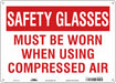 Safety Sign 10 inx14 in Polyethylene