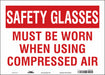 Safety Sign 10 inx14 in Vinyl