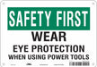 Safety Sign 7 in x 10 in Aluminum