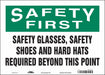 Safety Sign 10 inx14 in Vinyl