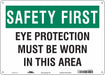 Safety Sign 10 inx14 in Polyethylene
